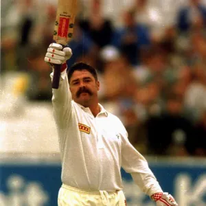 David Boon Australia Cricket takes his test century against England in the 12th test