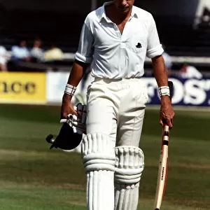 David Gower cricketer in action for England, circa 1990