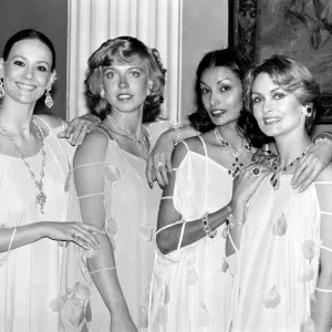 Davina Sheffield wearing diamonds at charity function 1977 Friend of Prince Charles