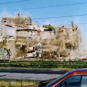 The demolition of the Fertiliser Plant on ICI Billingham site. 23rd June 1993