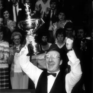 Dennis Taylor winning the Embassy Snooker World Championship after a match against Steve