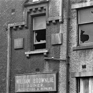 Derelict Building, Rottenrow, Glasgow, Scotland, 6th March 1971