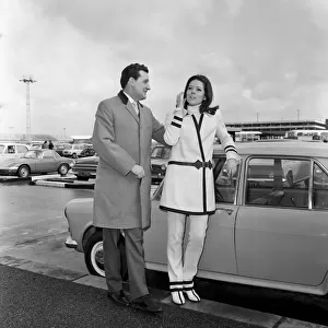 Diana Rigg and Patrick Macnee, stars of "The Avengers". 12th March 1966