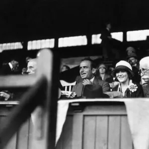 Douglas Fairbanks and Mary Pickford at Stamford Bridge, London, Saturday 3rd July 1926