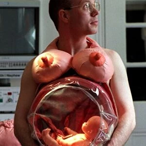 Dr tom pringle april 1998 See thru male pregnancy suit Edinburgh Science