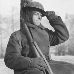 Driver David Smith of the Royal Engineers December 1944, in Belgium thinking of home