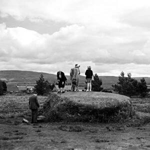 Duke of Cumberland's Stone, Culoden Moor, Inverness, Highlands, Scotland. 23rd August 1951