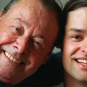 Eastenders actor Bill Treacher with his son Jamie Treacher head to head August