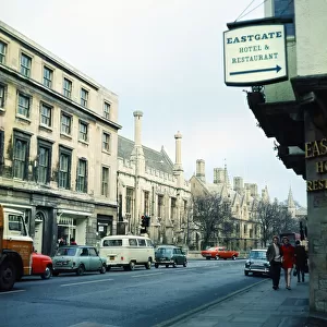 Eastgate Hotel, High Street, Oxford. January 1972