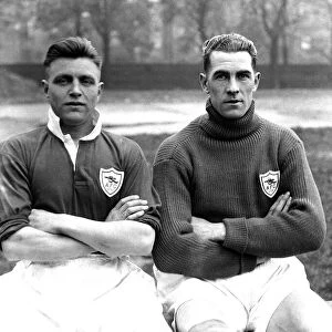 Eddie A Hapgood and Dan Lewis Arsenal Footballers 1930