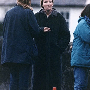 Emma Thompson in Pittenweem during filming of new film "The Winter Guest"
