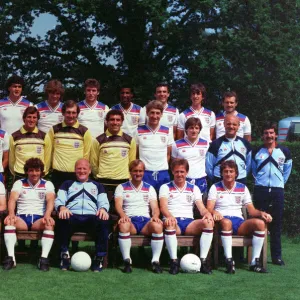 England squad for the 1982 World Cup in Spain pose for a group photograph May 1982