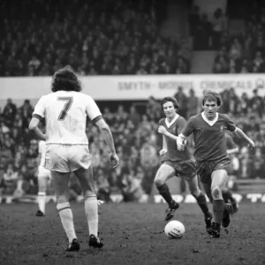 English League Division One match at Elland Road. Leeds United 0 v Liverpool 2