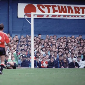 English League Division One match at Goodison Park. Everton 3 v Manchester United 2