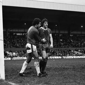 English League Division One match at the Victoria Ground. Stoke City 0 v Everton 1