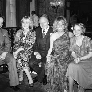 Esther Rantzen and Desmond Wilcox at their wedding reception in Knightsbridge