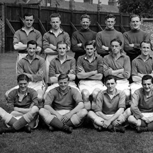 Everton players pose for a group photograph, October 1950