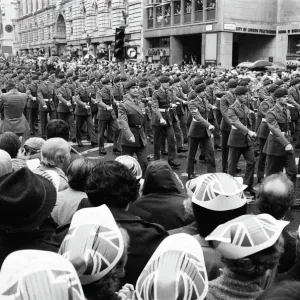 Falklands Victory Parade, London. 12th October 1982