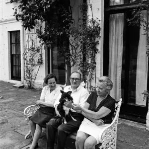 Some of the family of Rod Stewart at his home in Windsor, Berkshire