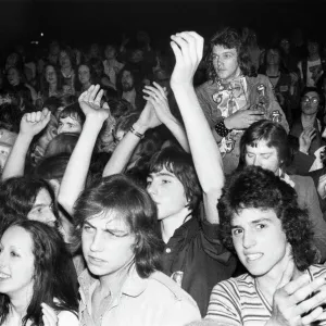 Fans at the Rolling Stones concert at Granby Halls in Leicester. 14th May 1976