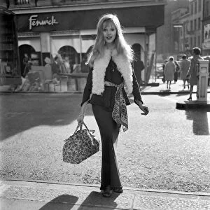 Fashion. Clothing. The first cool day and the maxi look seem to be the swinging London