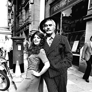 Federica Darla and Sally Erskine pose outside the Theatre Royal in Newcastle to promote