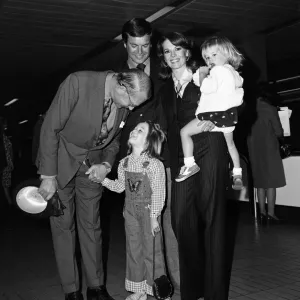 Film actor Robert Wagner and his wife Natalie Wood arrived at Heathrow Airport from Los