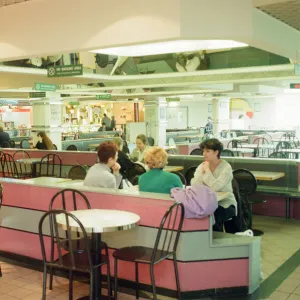 Food Court in the Queens West Shopping Centre, Queen Street, Cardiff City Centre, Cardiff