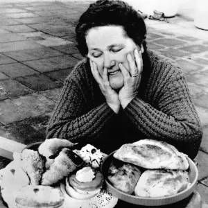 Forbidden Food Alma gazes longingly at cream cakes and pastries