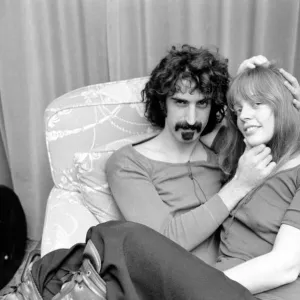 Frank Zappa Composer and musician and wife Gila. January 1971 71-00141