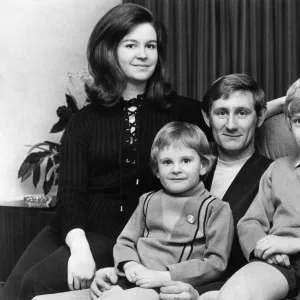 Bill Gates, Middlesbrough Football Player with family, wife Judith Gates