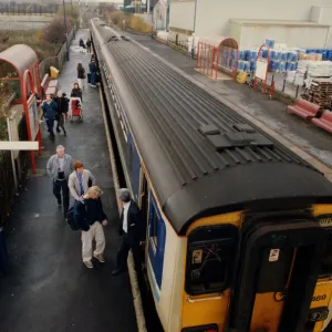 A general view of Prudhoe Railway Station on the Newcastle to Carlisle line on 28th