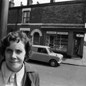 General views of people in Salford, Manchester, 16th July 1974