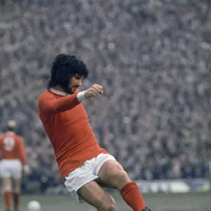 George Best action v Leeds United, FA Cup Semi Final. 14th March 1970