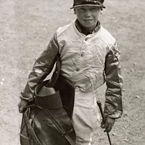 George Formby aged 10 in his fathers colours 18th April 1915 Boy Jockey