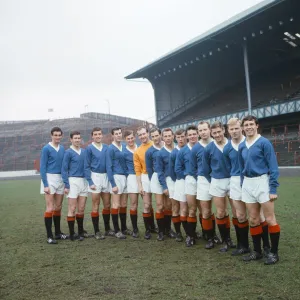 Glasgow Rangers, Photocall, April 1966. Fourteen Rangers players named for