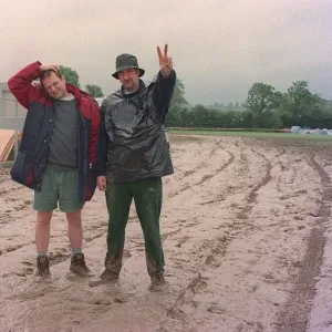 Glastonbury Festival 1997 with DJs Mark Radcliffe and Marc Riley from the Radio One