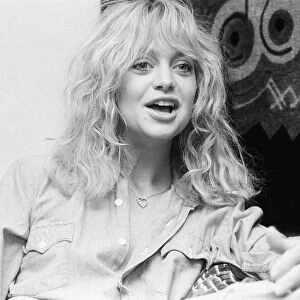 Goldie Hawn, American actress, in the UK to promote new film, Private Benjamin