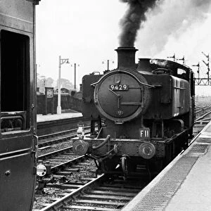 Great Western Railway Class 9400 steam engine 9429 which is used as a banker