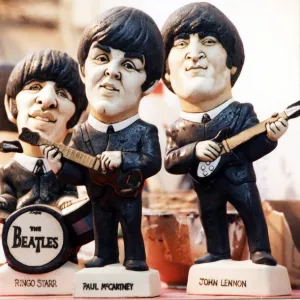 Groggs depicting The Beatles created by John Hughes, Pontypridd - November 1996