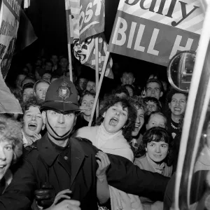 Bill Haley on his first visit to England which was largely sponsored by the Daily Mirror