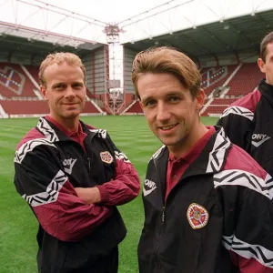 Heart of Midlothian new team signings Jeremy Goss fron Norwich (left)