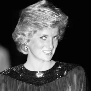 HRH The Princess of Wales, Princess Diana, attends the First Night of the English