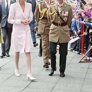 HRH The Princess of Wales, Princess Diana, and HRH The Prince of Wales visit Munster in