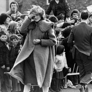 HRH The Princess of Wales, Princess Diana in Huddersfield, West Yorkshire