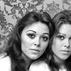 Identical Twins: Jackie and Lorraine Docker. January 1975 75-00595-002