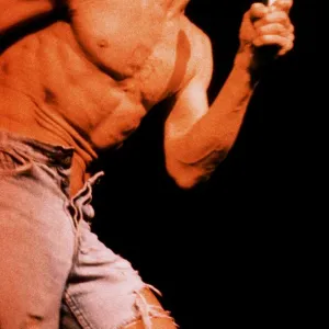 Iggy Pop singer on stage at Brixton 1991