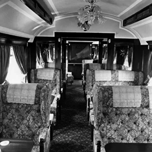 The interior of Carriage No. l397 which is now part of The Carriage complex of eating