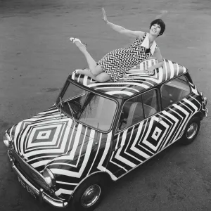 Here it is! The car for the Op Art girl (optical art girl