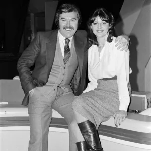 ITVs World of Sport presenter Dickie Davies with his new director Patricia